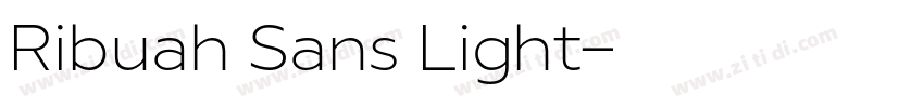 Ribuah Sans Light字体转换